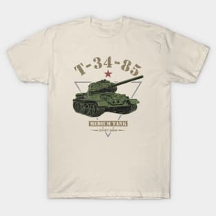 T-34-85 Soviet Tank T-Shirt